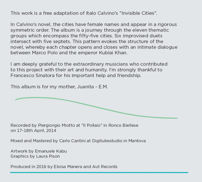 ELOISA MANERA ENSEMBLE <br/> Invisible Cities - Image 3