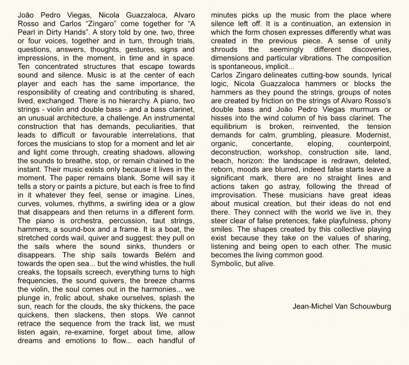 PUI4 - Viegas, Guazzaloca, Zingaro, Rosso <br/> A Pearl In Dirty Hands - Image 3