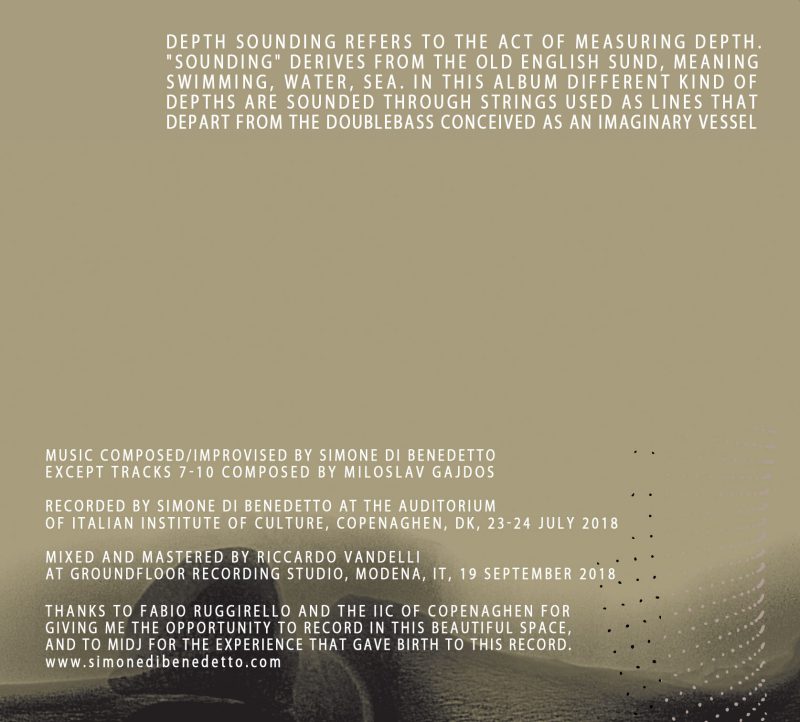 SIMONE DI BENEDETTO <br/> Depth Sounding - Image 4