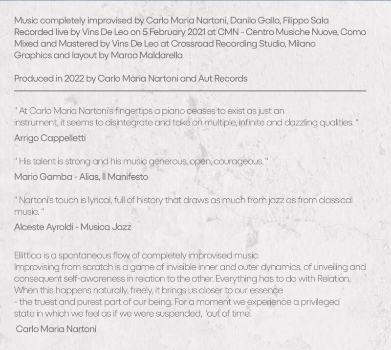 CARLO MARIA NARTONI <br/> Ellittica - Image 3