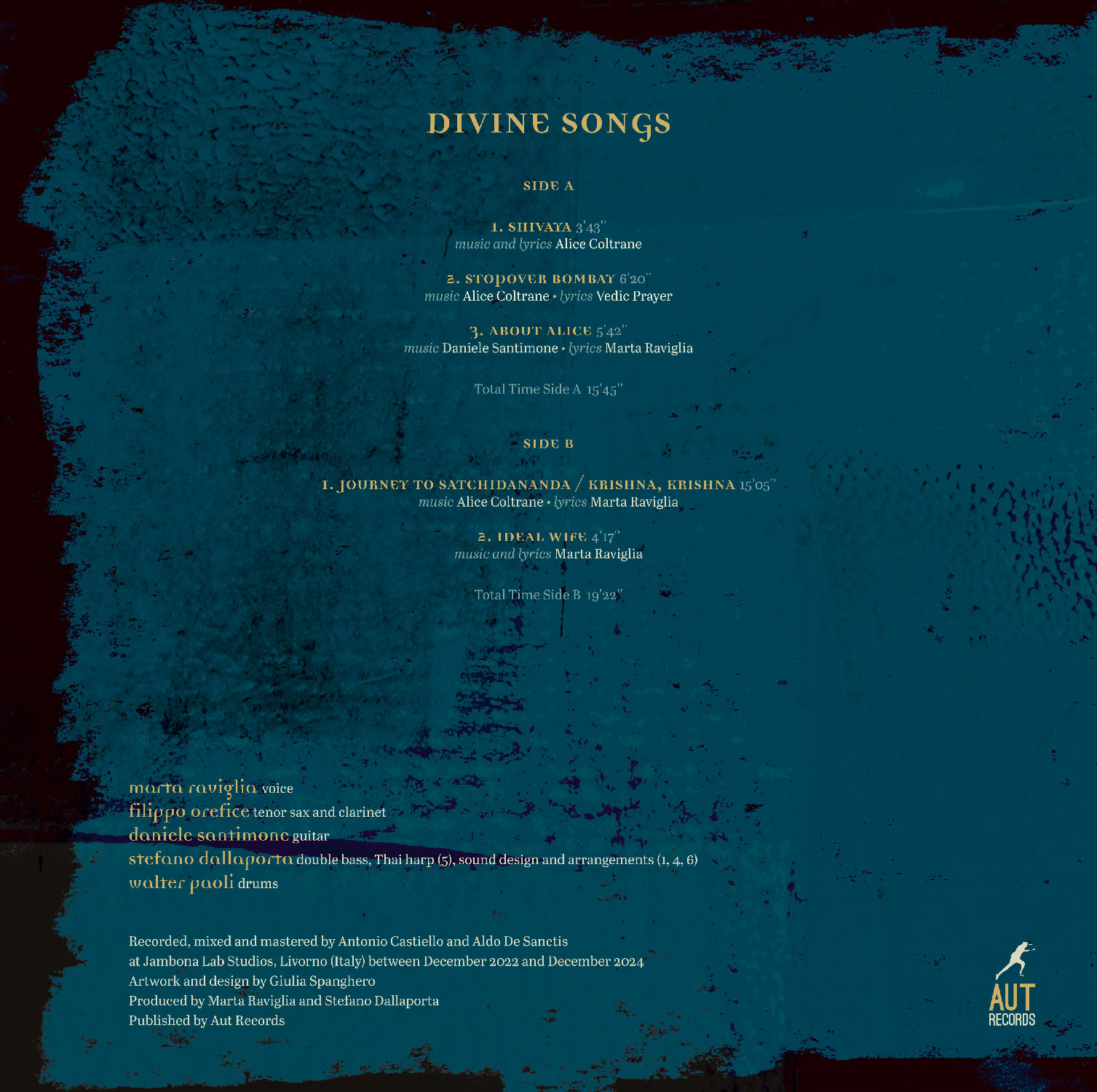 RAVIGLIA OREFICE SANTIMONE DALLAPORTA PAOLI<br/> Divine Songs (Vinyl LP) - Image 2