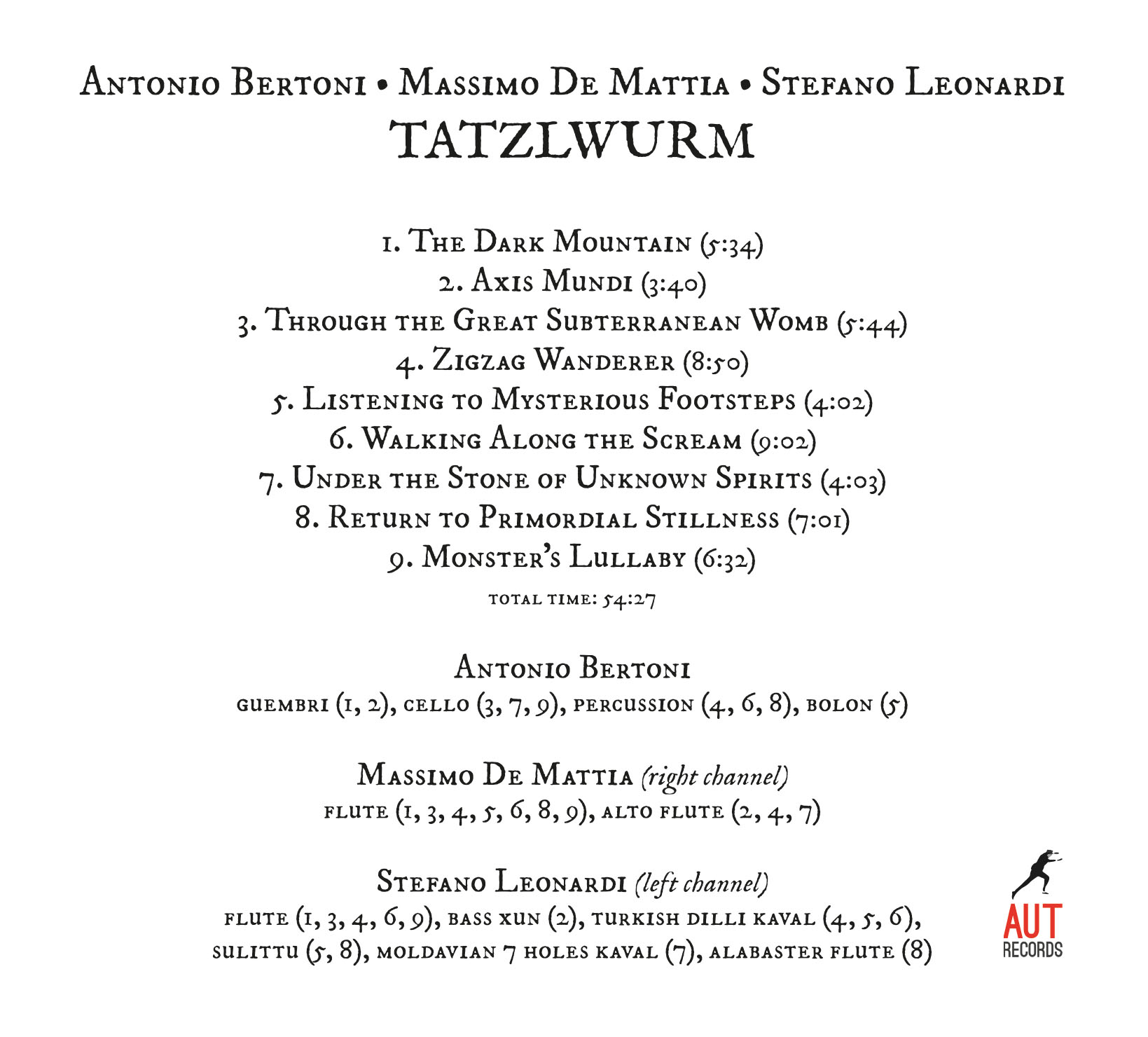ANTONIO BERTONI MASSIMO DE MATTIA STEFANO LEONARDI<br/> Tatzlwurm - Image 3